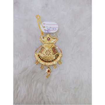 916 Gold Indian Design Pendant MJ-P001 by 