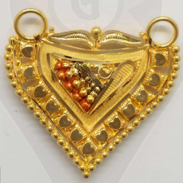 22k gold unique design mangalsutra pendant by 