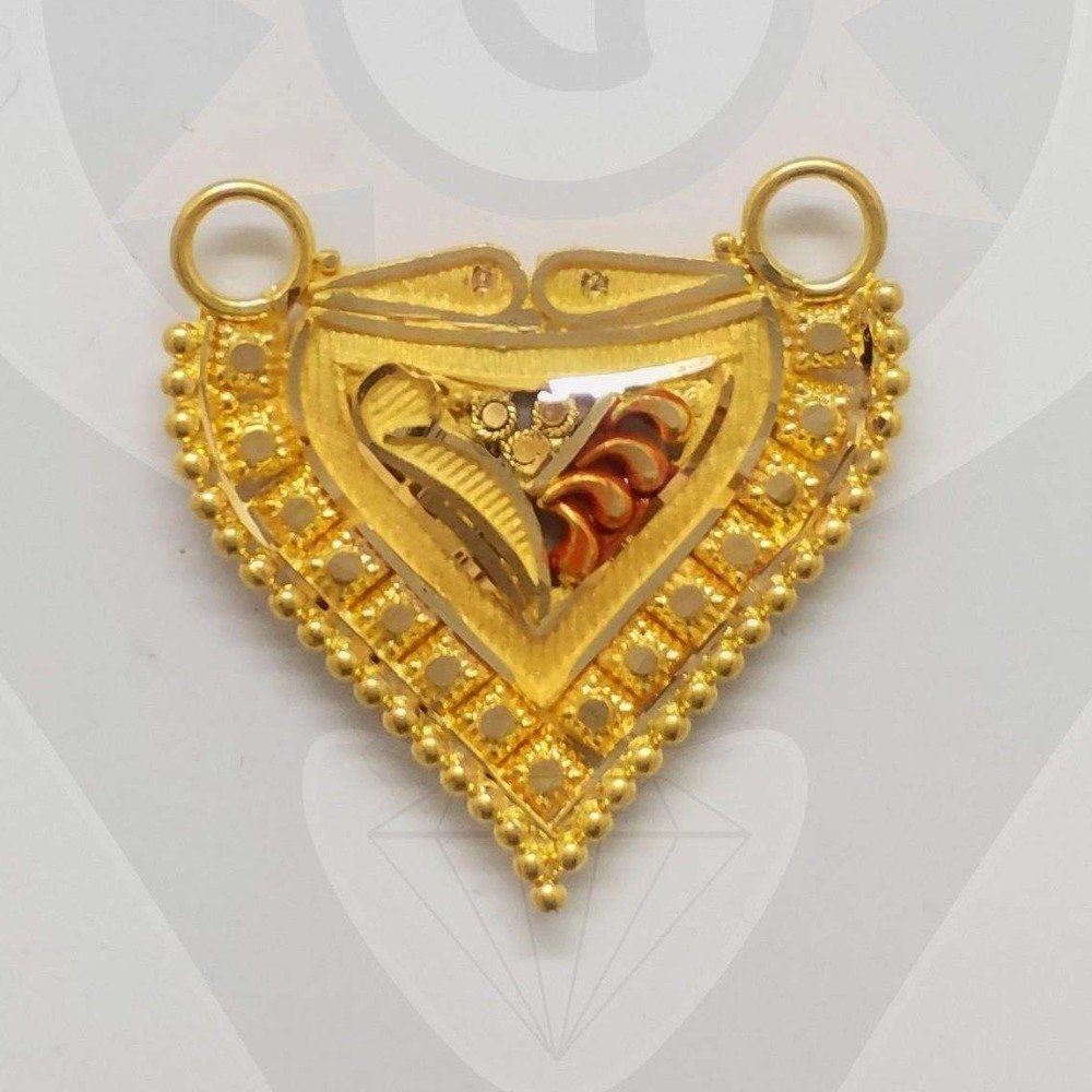 916 gold stylish mangalsutra pendant