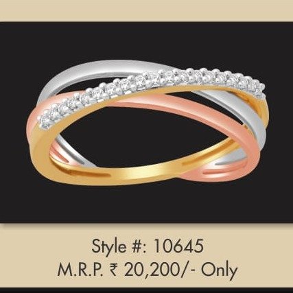 18K Rose Gold Designer Ring For women MJ-R003